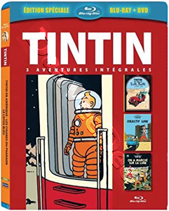 The Adventures of Tintin: Destination Moon / Explorers on the Moon / Land  of Black Gold (Blu-Ray)